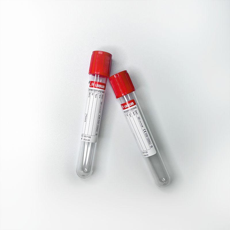 Пробірка з активатором згортання LABUA (червона), 13x100 мм, 6 мл, 100 шт/уп